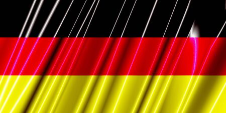 Germany Plastic Flagの写真素材
