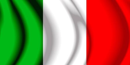 Italy Fabric Flagの写真素材