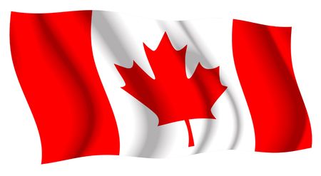 Canada Waving flagの写真素材