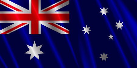 Australia Satin Flagの写真素材
