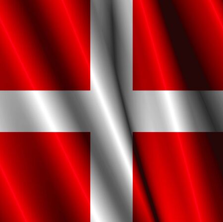 Switzerland silk flagの写真素材