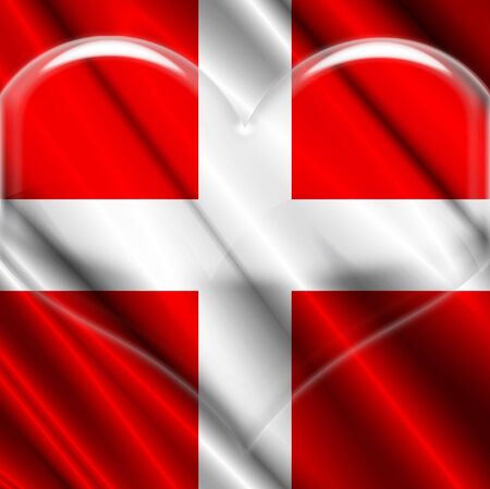 Switzerland Flag Crystal flagの写真素材