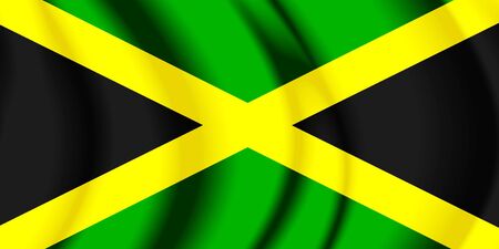 Jamaica fabric flagの写真素材