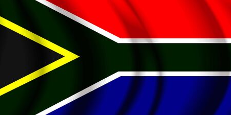 South Africa Fabric Flagの写真素材