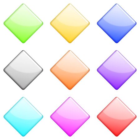 shiny diamonds icons setの写真素材