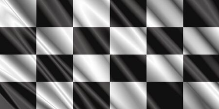 checkered silk flagの写真素材