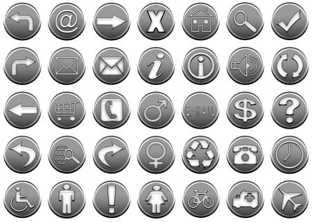 icon set 1 graylightの写真素材
