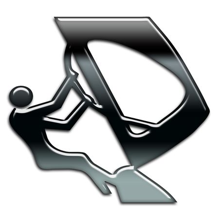 blackbright sailing iconの写真素材
