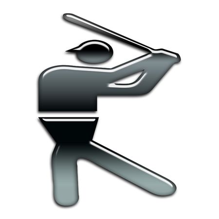 blackbright baseball iconの写真素材
