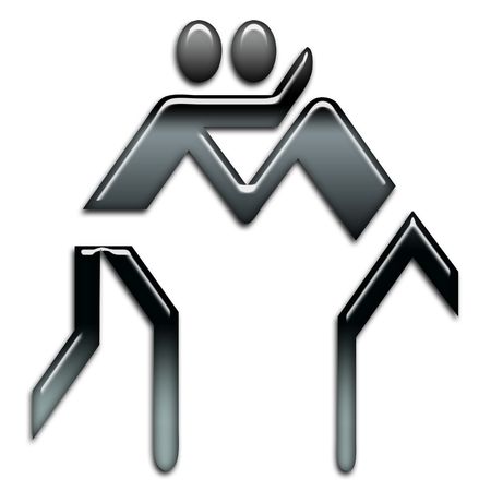 blackbright judo iconの写真素材