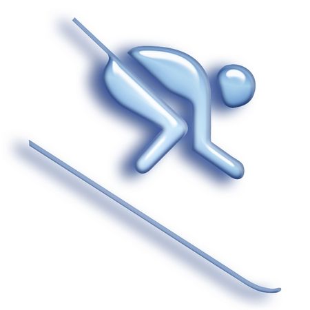bluish winter sportsの写真素材