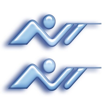 bluish target shooting iconの写真素材
