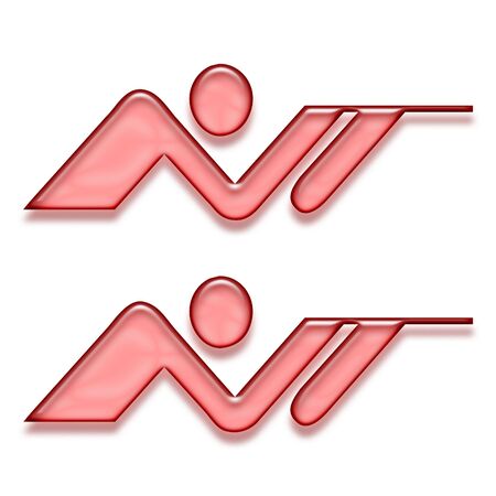red target shooting iconの写真素材