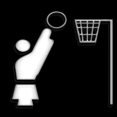 white icon waterpoloの写真素材