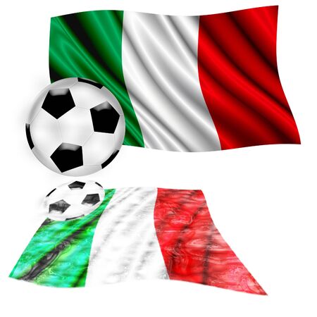football flag italyの写真素材