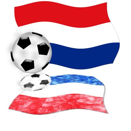 football flag netherlandsの写真素材