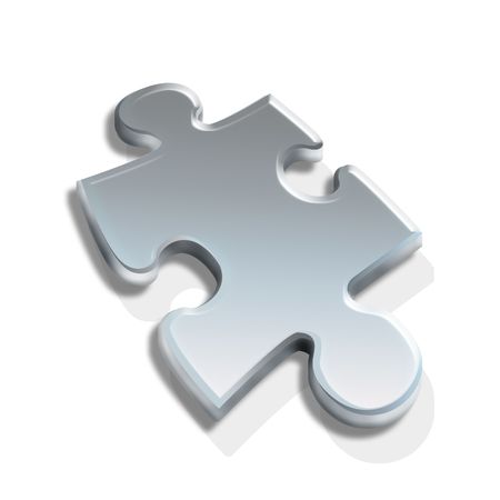 puzzle 3d pieceの写真素材