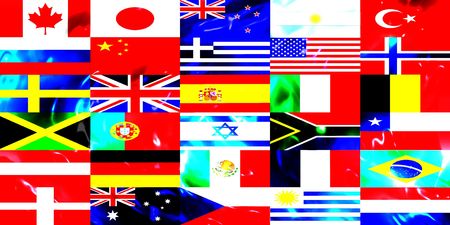 Countries Flag waterのeditorial素材