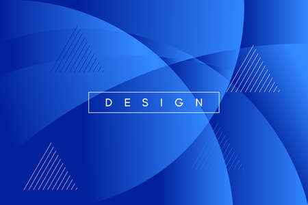 Blue background with abstract circles geometric shapes modern element.のイラスト素材