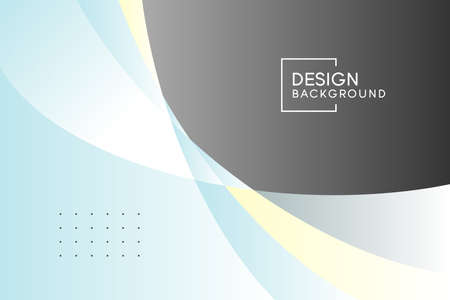 White and black background with abstract wave geometric shapes modern element.のイラスト素材