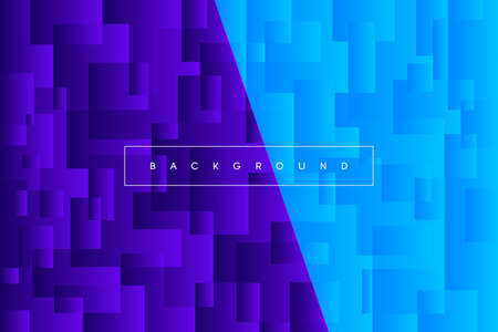 Purple and blue background with abstract rectangle geometric shapes modern element.のイラスト素材