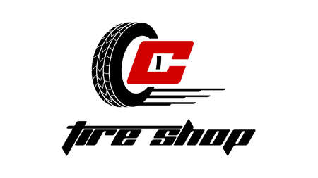 Tire logo designのイラスト素材