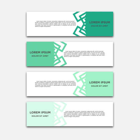 Vector abstract geometric design banner web templateのイラスト素材