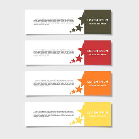 Vector abstract geometric design banner web templateのイラスト素材