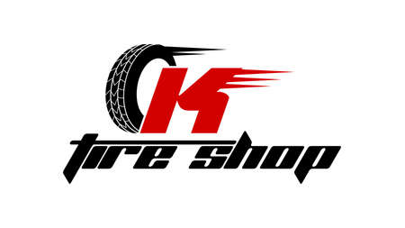 Tyre Shop Logo Design - Tyre Business Branding, tyre logo shop icons, tire icons, car tire simple icons - Vectorのイラスト素材