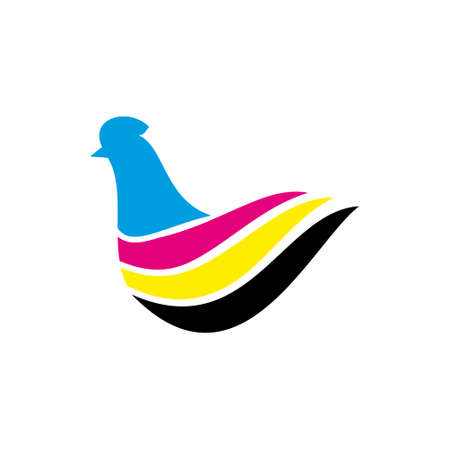 painting print logo iconのイラスト素材