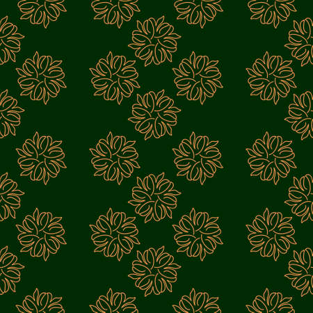 Seamless natural pattern in ethnic style. vector vintage border frame downloadのイラスト素材