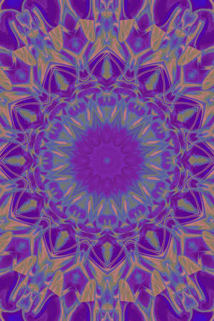 Abstract mandala background, bright kaleidoscope patternの写真素材