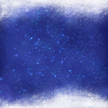 Shiny blue decorative snow background, glitter textureの写真素材