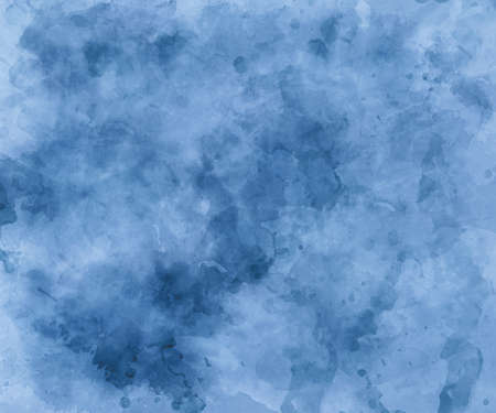 Abstract soft blue watercolor background. digital art painting.の写真素材