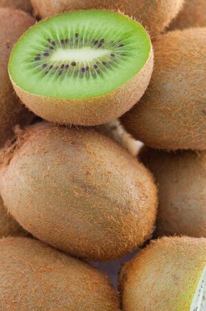 Food Kiwi Fruit. Close-up .の写真素材