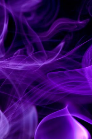 Blue smoke on black.の写真素材