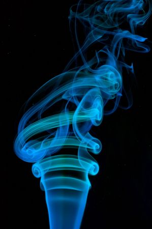 Abstract blue smokeの写真素材