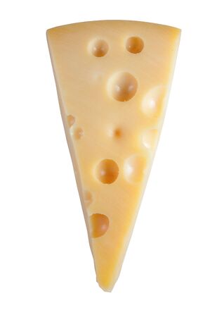 A cheese isolated on a white background.の写真素材