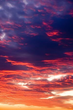 The sunset sky textureの写真素材