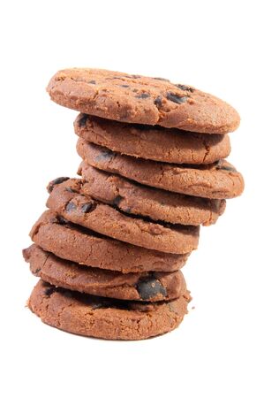 delicious homemade chocolate chip cookiesの写真素材