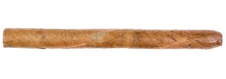 single cigars. Isolated over white background .