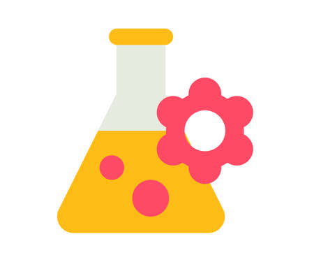 formula ingredient experiment single isolated icon with flat style vector illustrationのイラスト素材