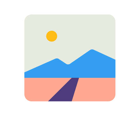 picture image painting single isolated icon with flat style vector illustrationのイラスト素材