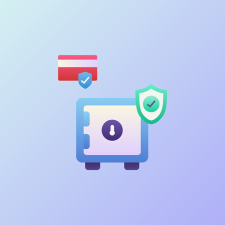 secure icons set collection with smooth style coloring with vector design illustrationのイラスト素材