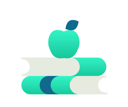 knowledge book insight education single isolated icon with gradient style vector illustrationのイラスト素材