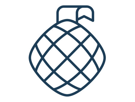 rice diamond meal muslim single isolated icon with outline style vector illustrationのイラスト素材