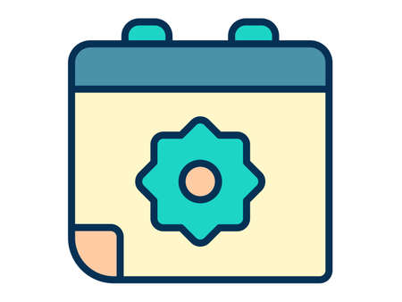 date feast day islam ied single isolated icon with filled line style vector illustrationのイラスト素材