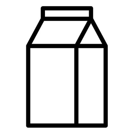 milk milky health single isolated icon with outline styleのイラスト素材