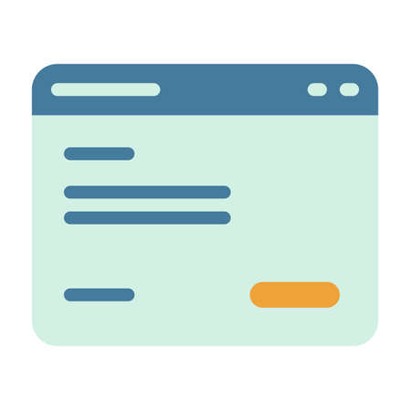 landing page web website single isolated icon with flat style vector illustrationのイラスト素材