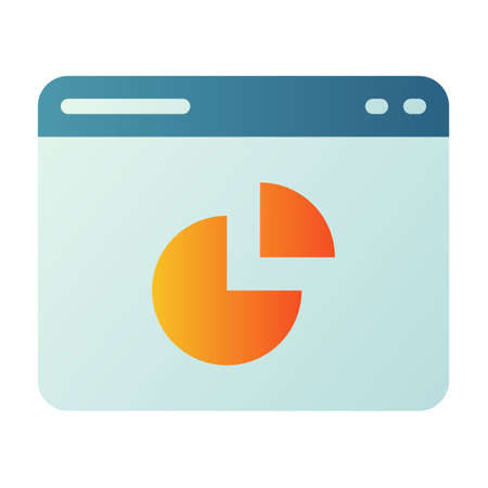 chart website analytic single isolated icon with smooth style vector illustrationのイラスト素材